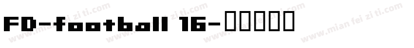 FD-football 16字体转换